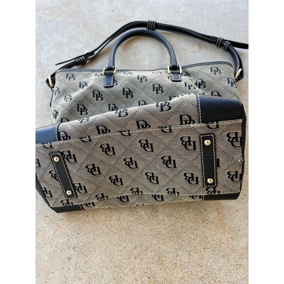 Dooney&Bourke Brown Quilted Chelsea Shopping Weekender Bag J3 - Picture 4 of 4